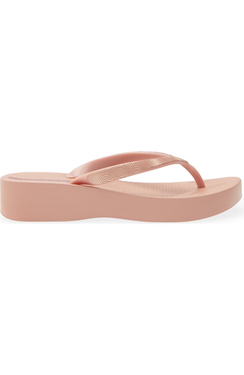 Ipanema Wedge Platform Flip Flop, Alternate, color, Pink/ Red