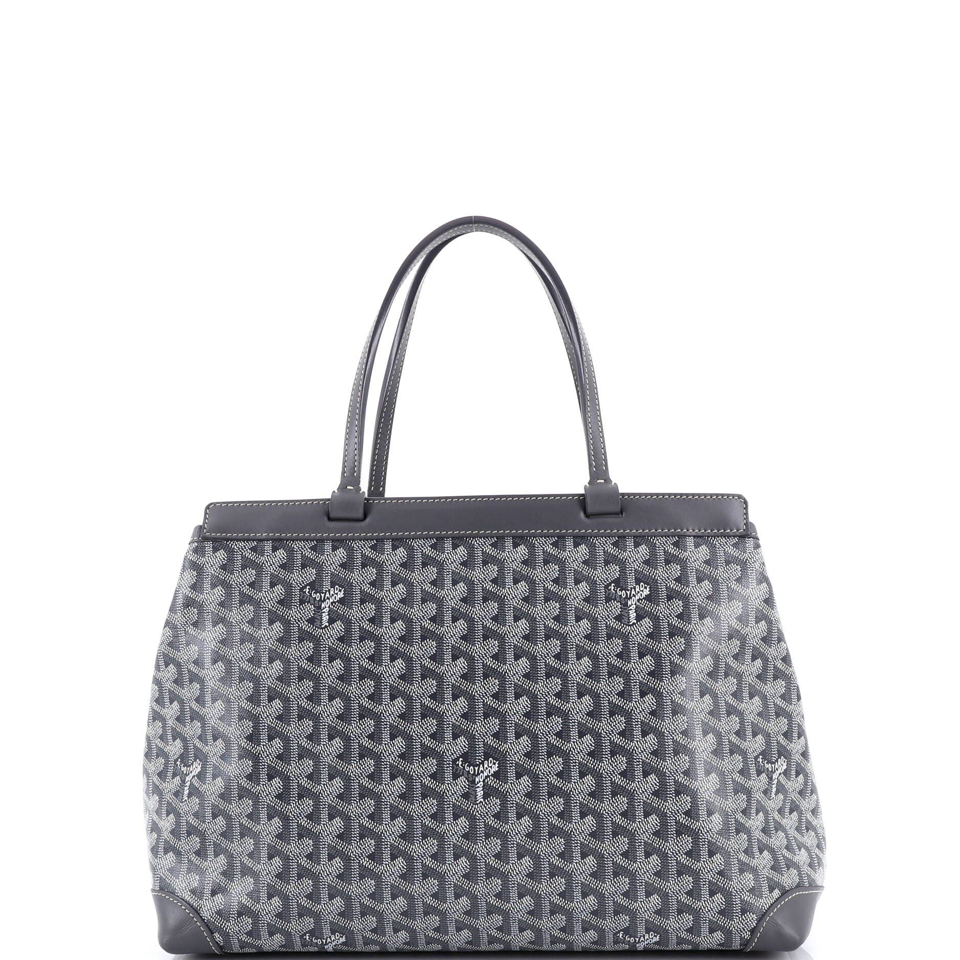 Pre-Owned Goyard Bellechasse Bag Coated Canvas PM, Alternate, color, Gray