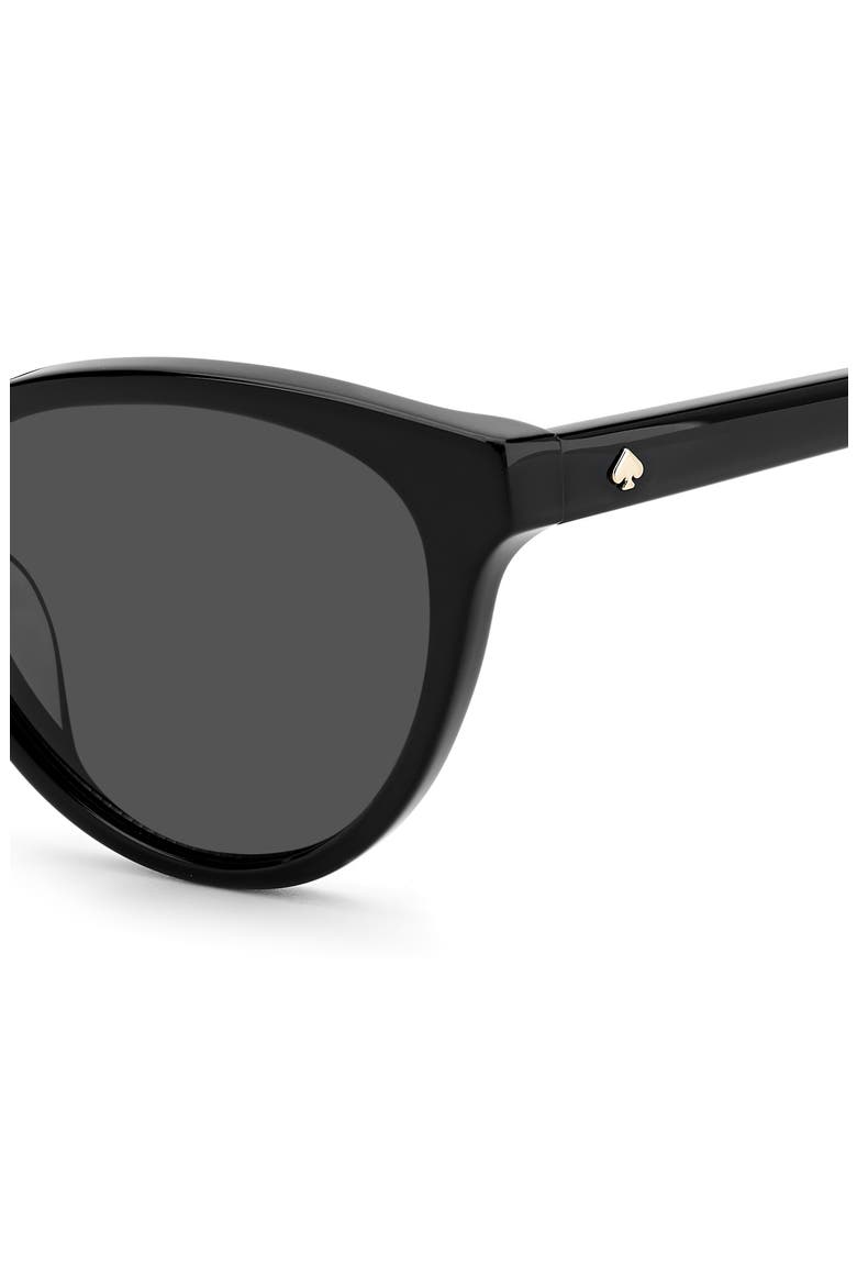 adeline 55mm gradient cat eye sunglasses, Alternate, color, BLACK