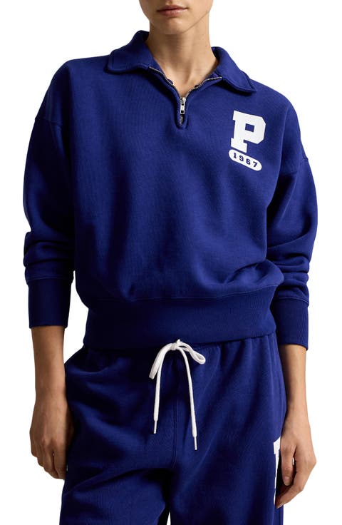 Quarter Zip Graphic Sweatshirt
