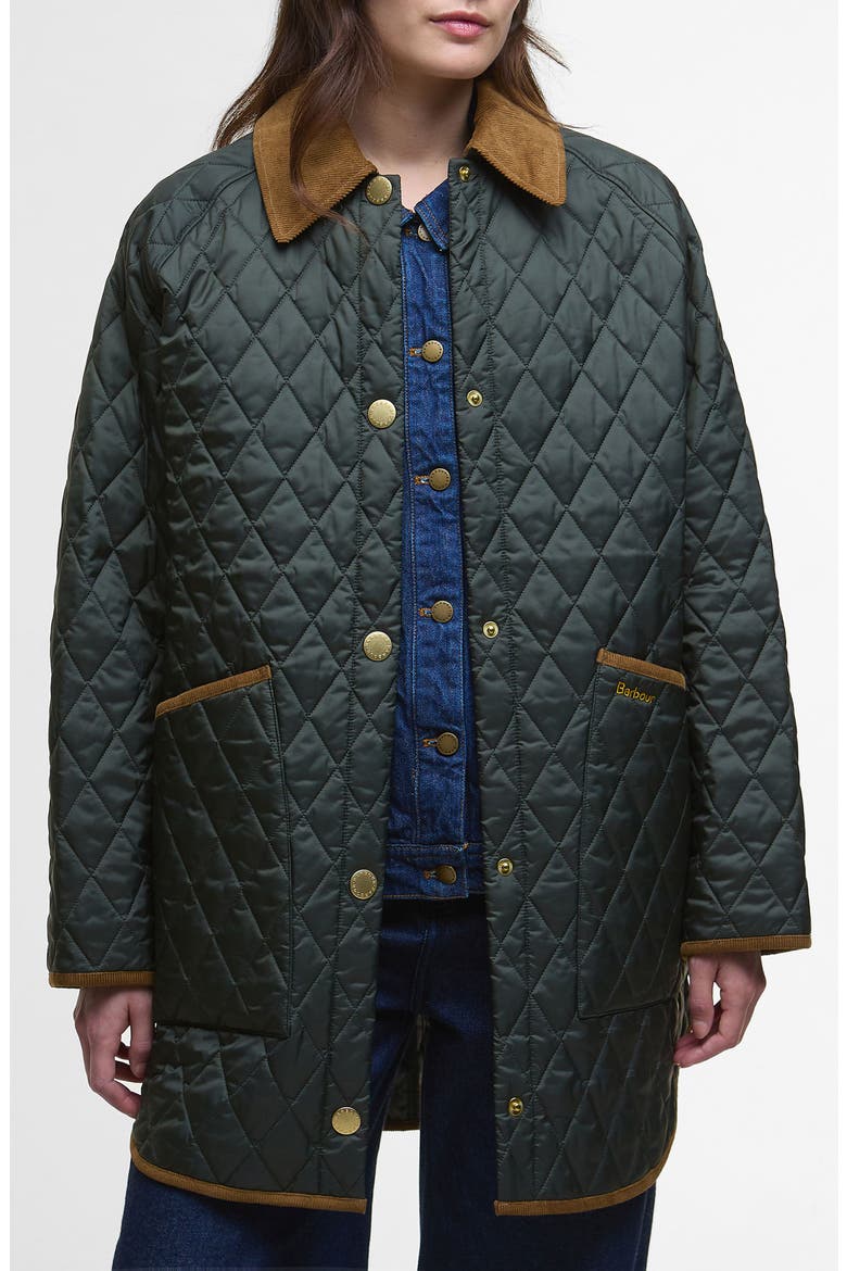 Liddesdale Oversize Quilted Jacket, Main, color, SAGE/ ANCIENT