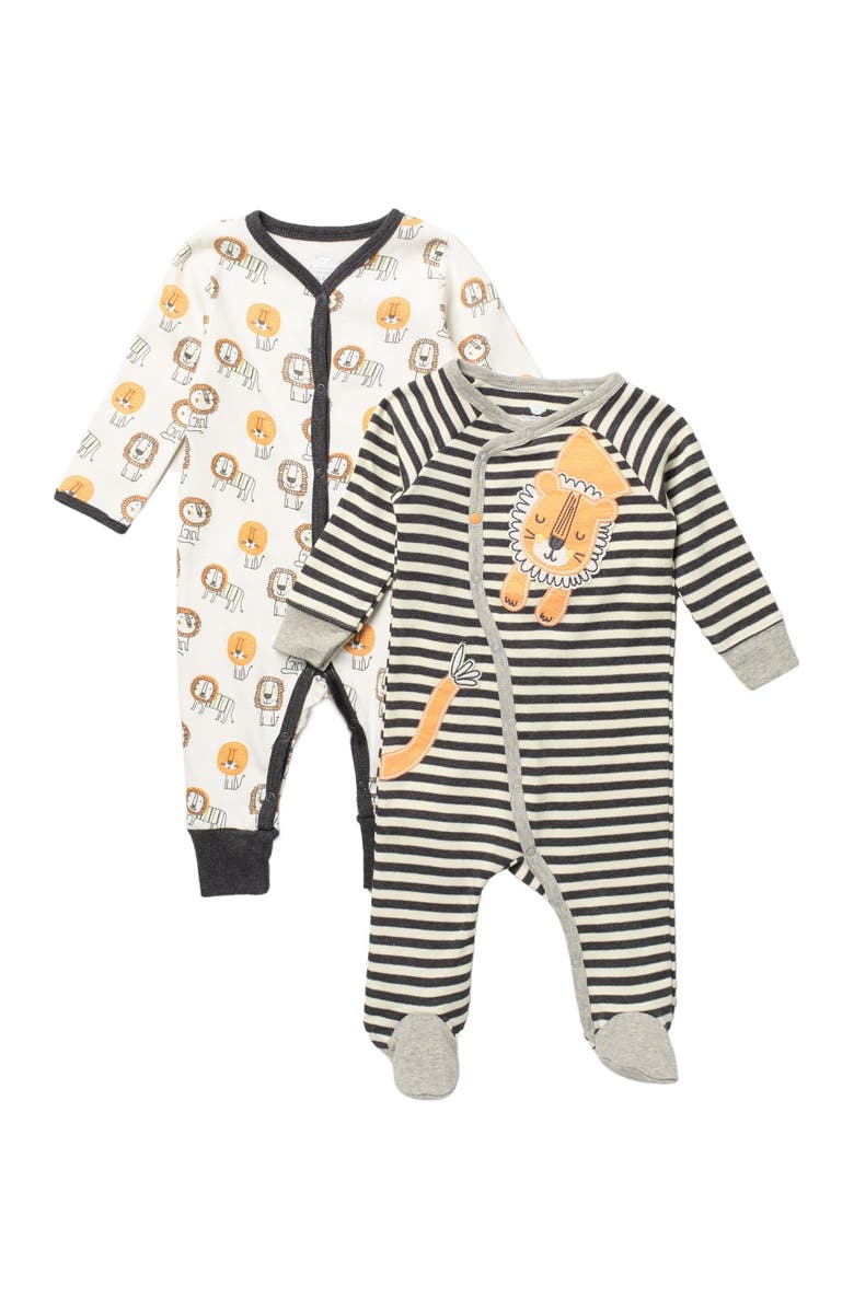 KOALA BABY Organic Cotton Coveralls - Set of 2, Main, color, 
