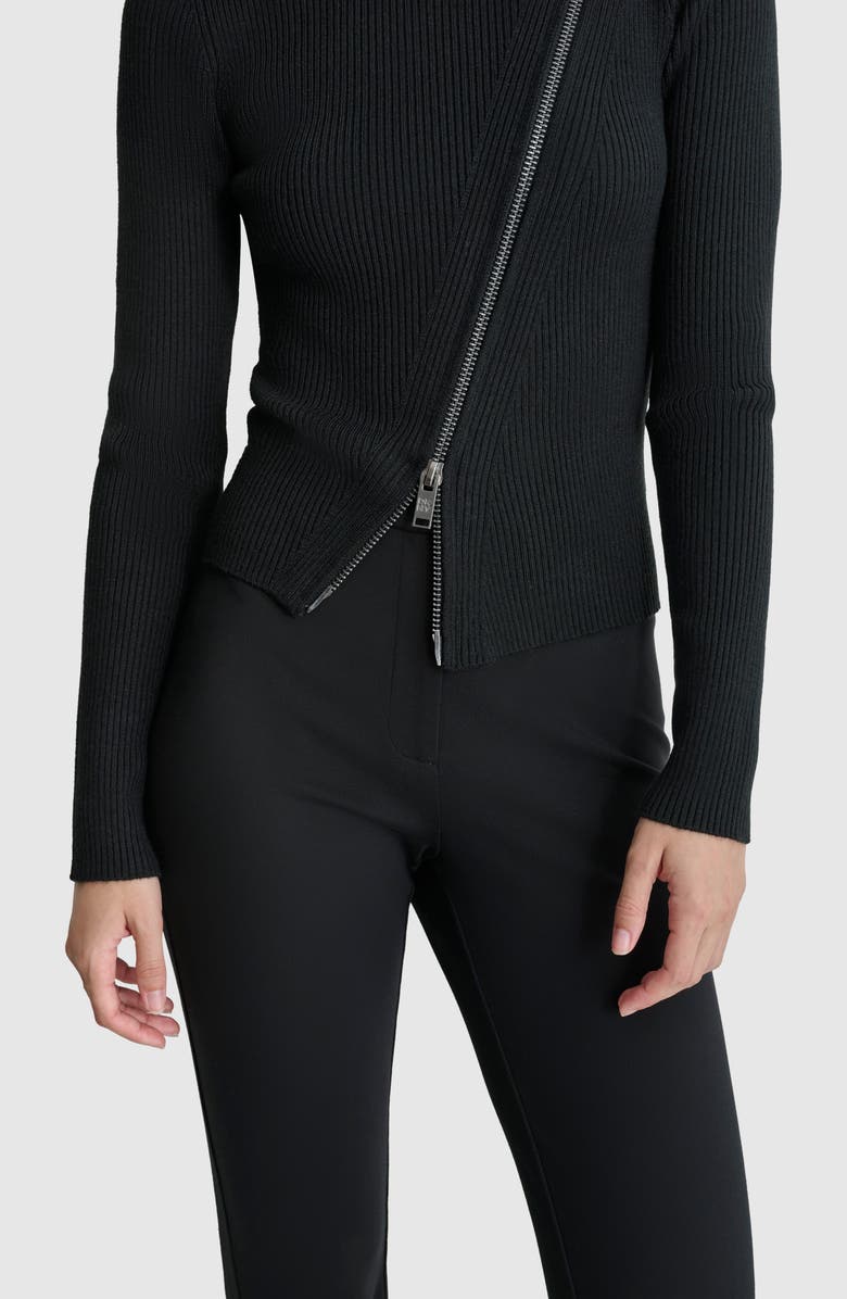 DKNY Asymmetric Zip Detail Sweater, Alternate, color, 