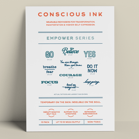 Conscious Ink Empower Variety 10-Pack in White 