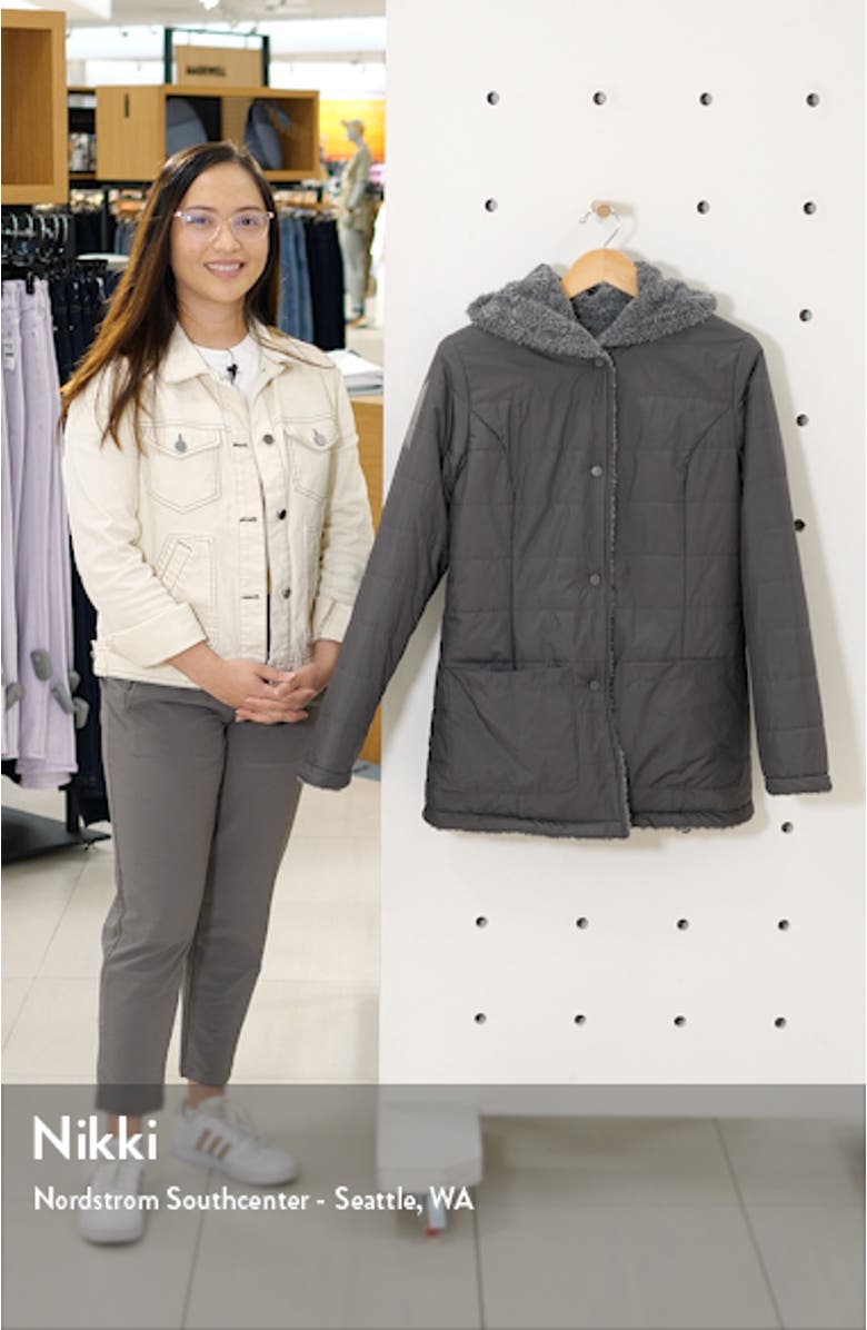 Reversible Faux Fur Hooded Coat, sales video thumbnail