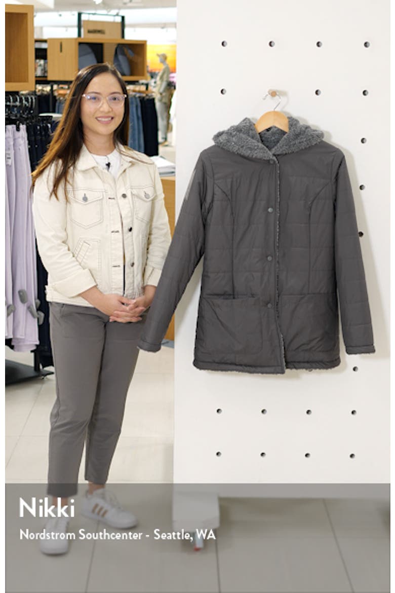 Reversible Faux Fur Hooded Coat video