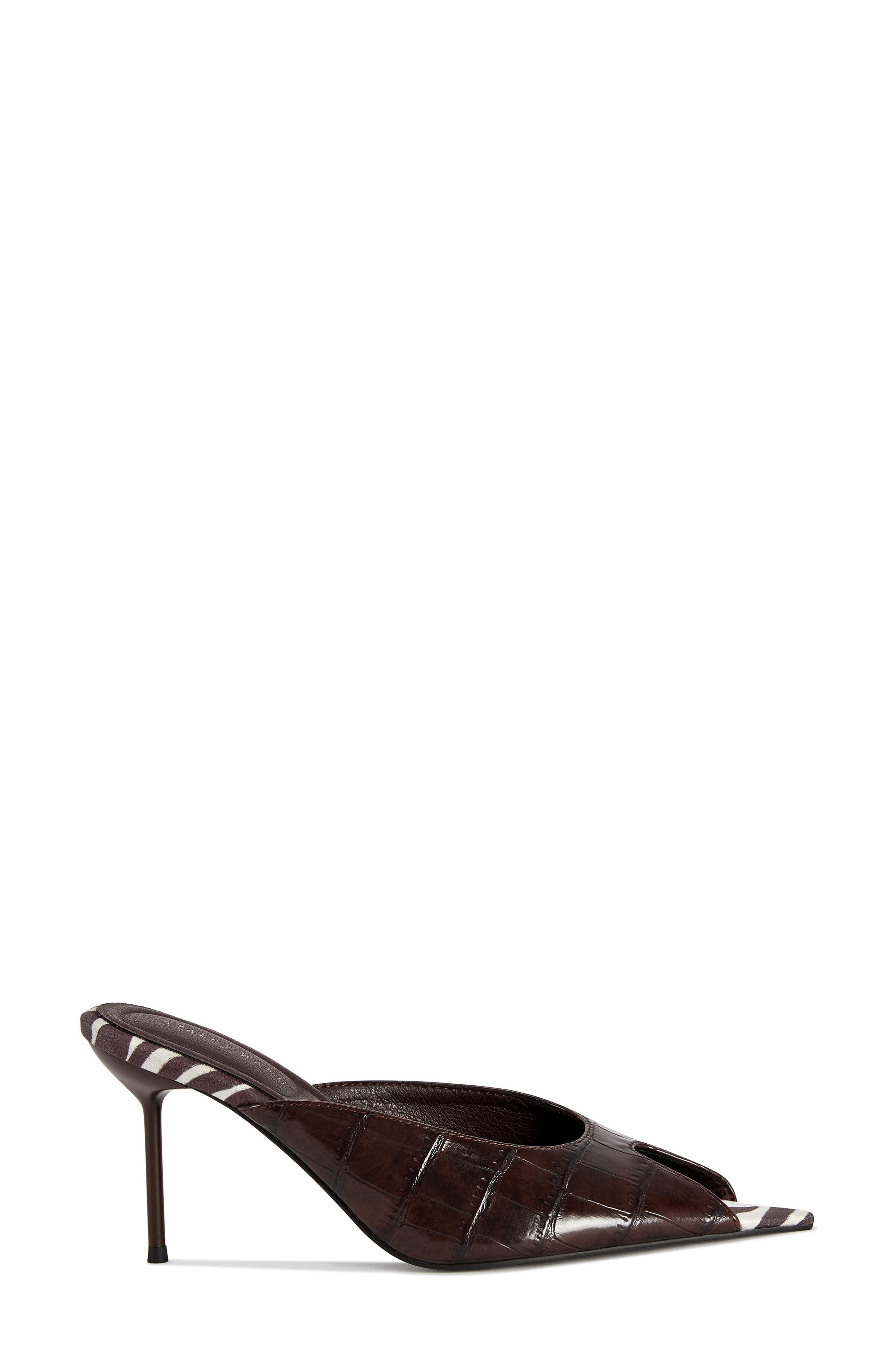 Montserrat Peep Toe Mule, Alternate, color, BROWN MULTI