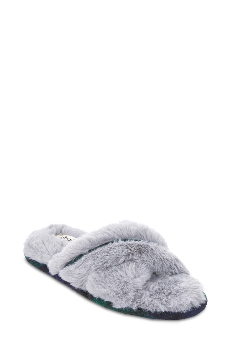 Morgan Faux Fur Crossband Slipper video