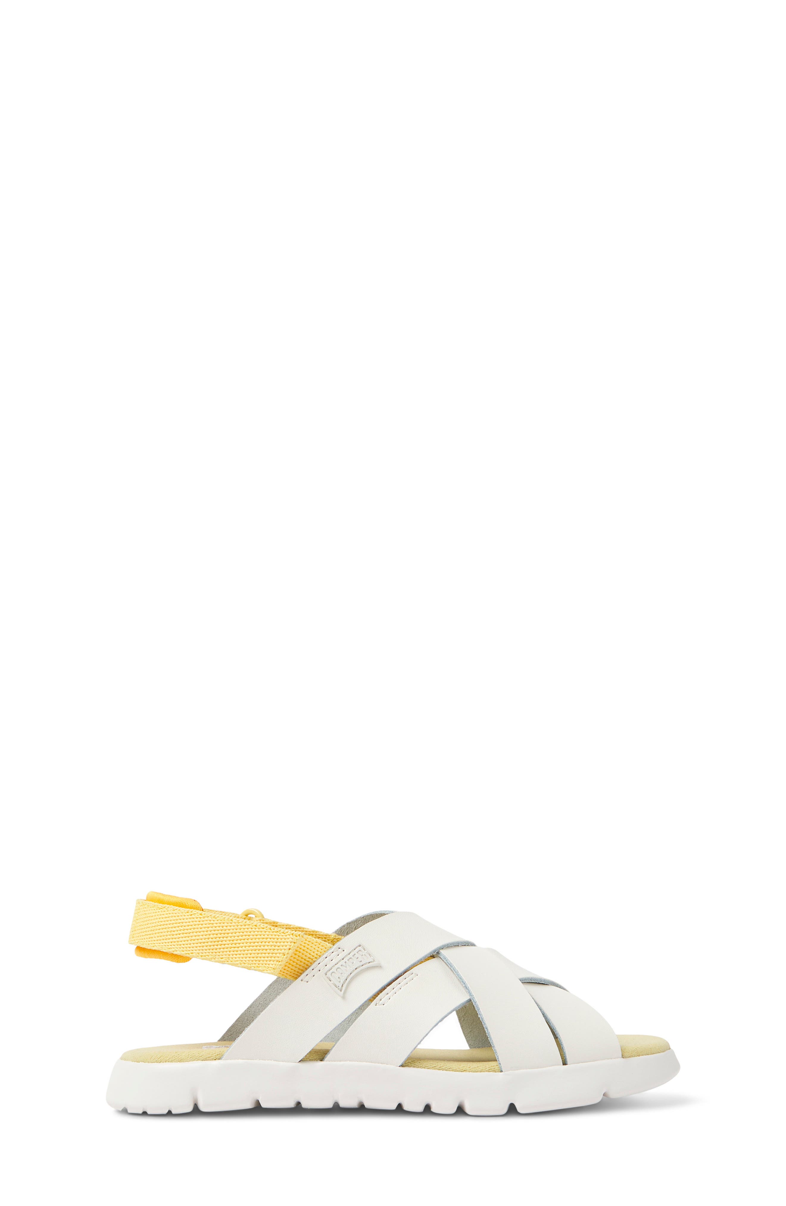Camper Kids' Oruga Slingback Sandal, Alternate, color, White Natu