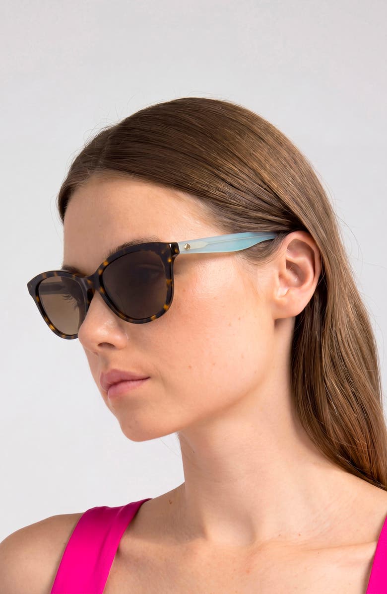 Kate Spade New York Tayla 55mm Sunglasses, Alternate, color, Havana/ Bronze