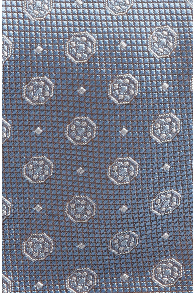 Medallion Silk Tie, Alternate, color, LIGHT PASTEL BLUE