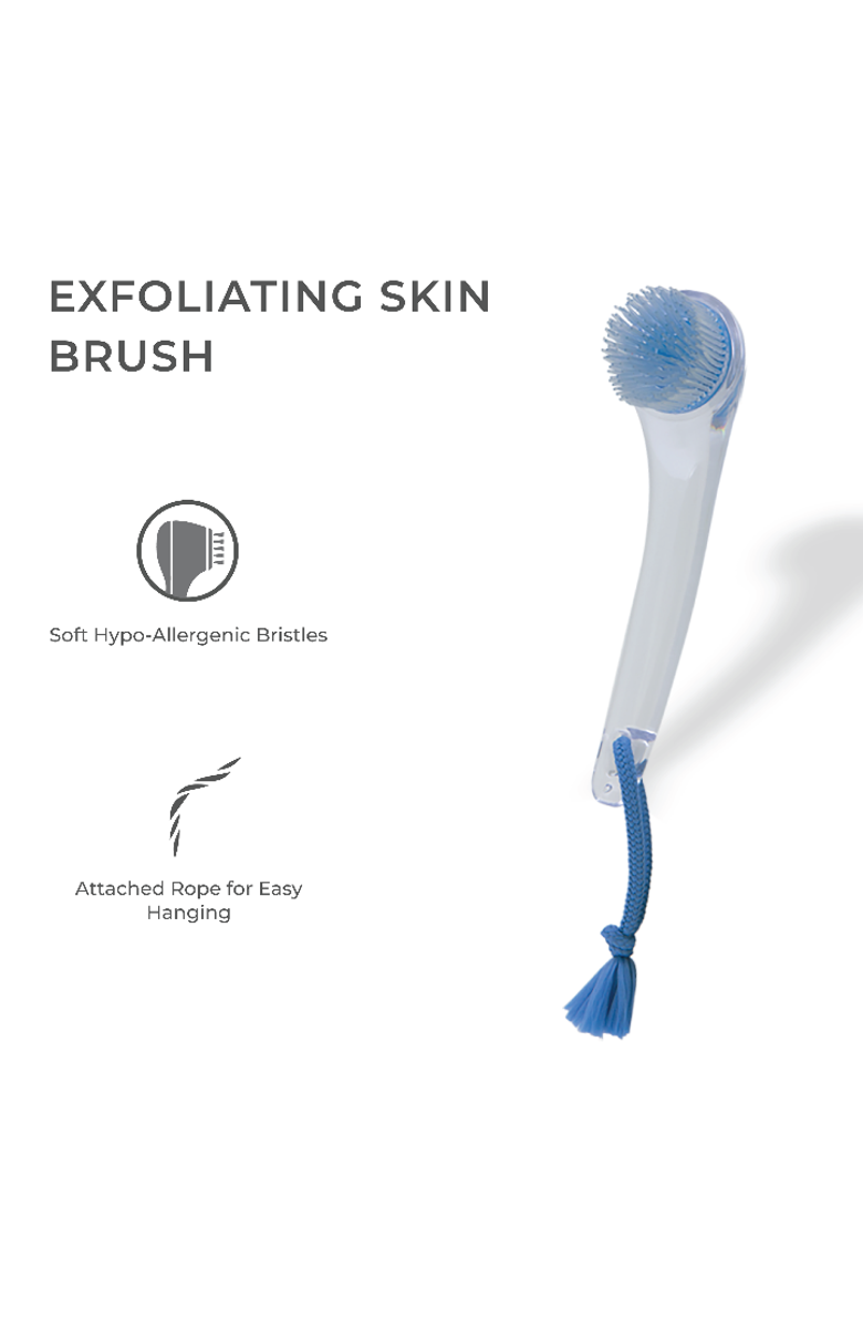 Zadro Exfoliating Silicone Facial Brush, Alternate, color, Blue Acrylic