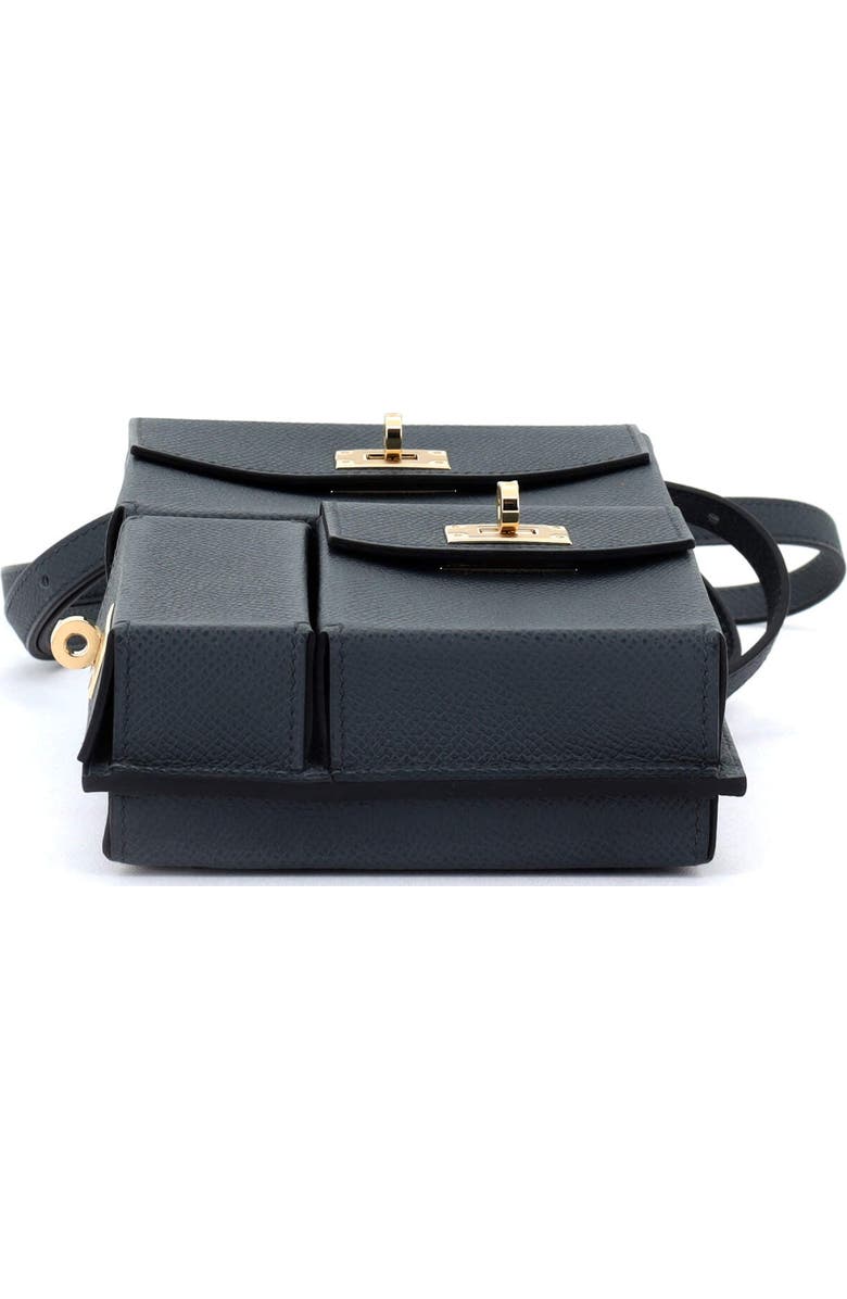 Pre-Owned Hermes Kelly Multi Pocket To Go Pouch Epsom, Alternate, color, Gris Misty