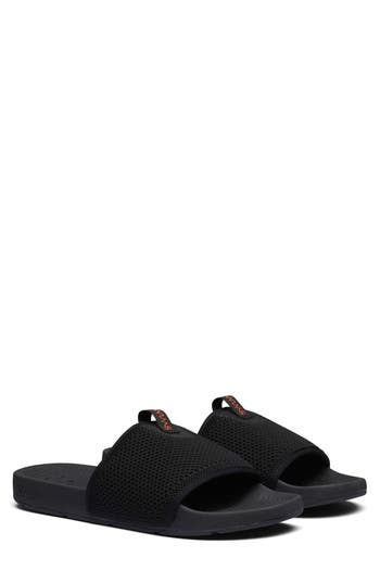 Swims Cabana Knit Slide Sandal In Black