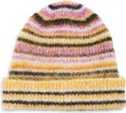 Isabel Marant Morenne Stripe Mohair & Wool Blend Beanie