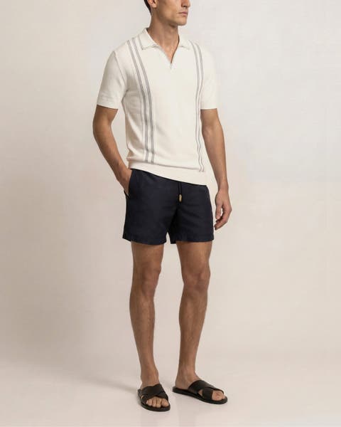 Horton Tailored Fit Silk Cotton Polo Shirt