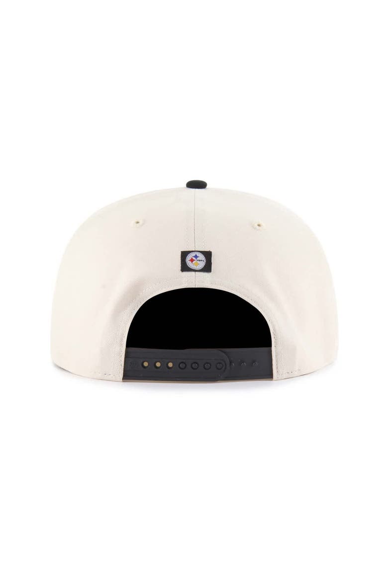 Men's '47  Natural Pittsburgh Steelers Payson Captain Adjustable Hat, Alternate, color, Natural