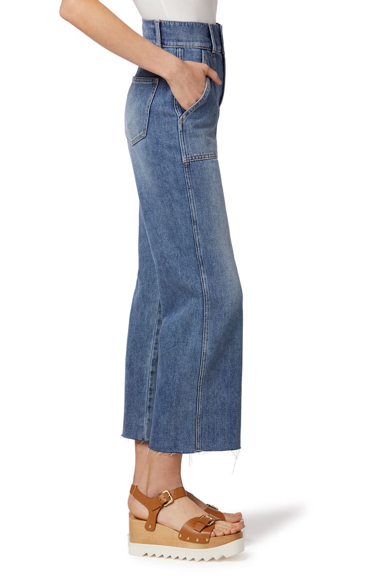 Joe's The Blake Utility Raw Hem Crop Wide Leg Jeans, Alternate, color, 