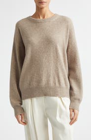 Johnstons of Elgin Boyce Brushed Cashmere & Silk Crewneck Sweater