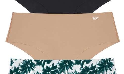 Dkny Litewear Cut Anywhere Assorted 3-pack Hipster Briefs In Multi