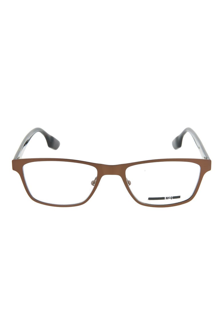53mm Rectangular Optical Frames, Main, color, BROWN AVANA TRANSPARENT/ TRN