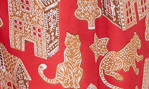 Printfresh Wildest Dreams Satin Pajama Set In Ruby