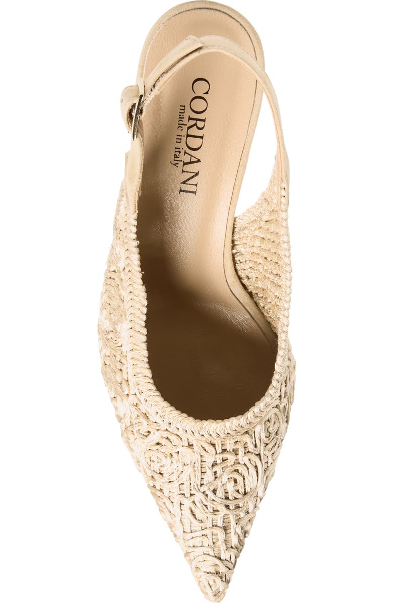 Cordani Nikole Slingback Pointed Toe Pump, Alternate, color, Beige
