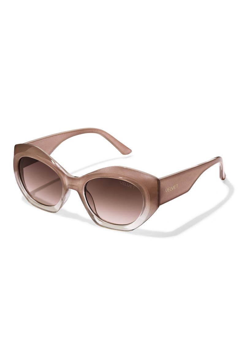 Alice Polarized Sunglass, Alternate, color, Blush