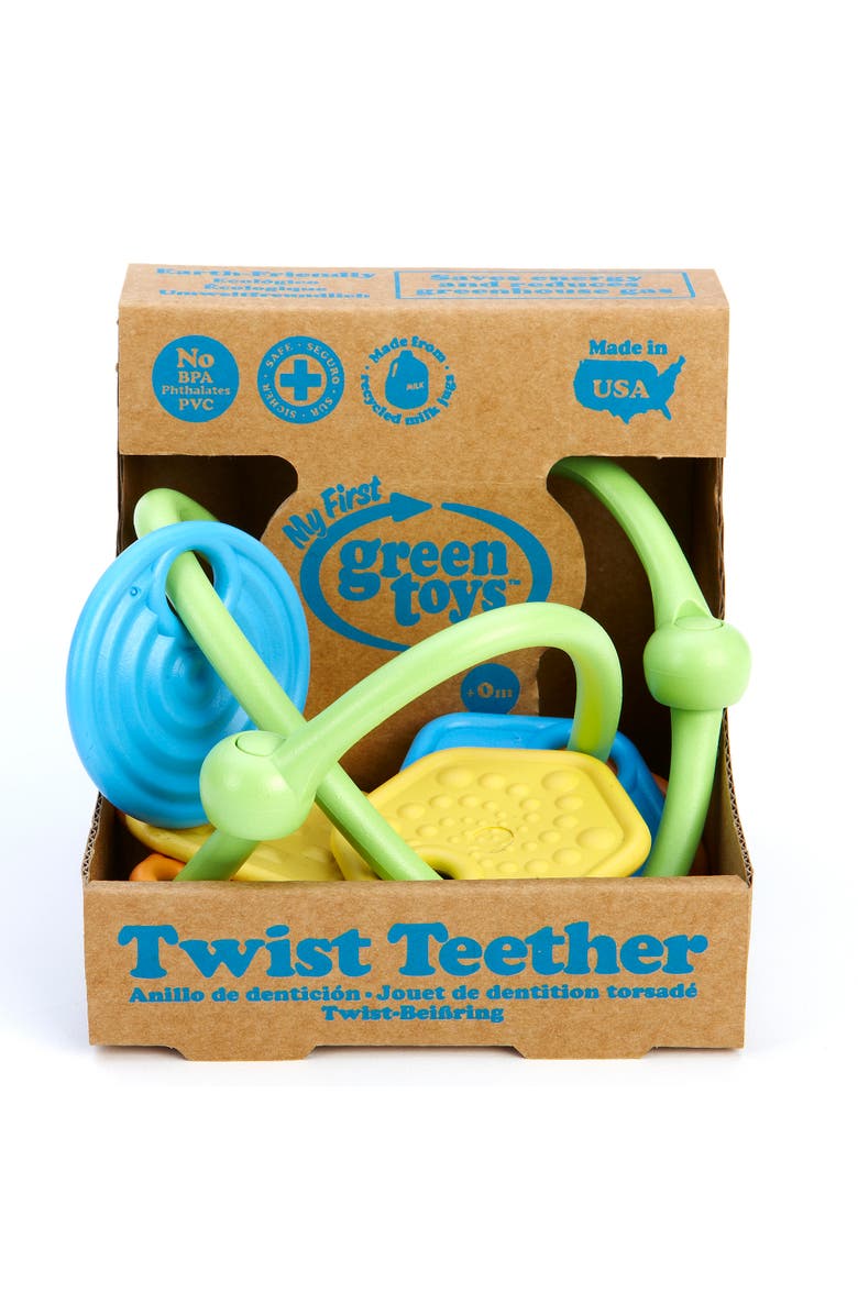 Green Toys Twist Teether, Alternate, color, Multicolored