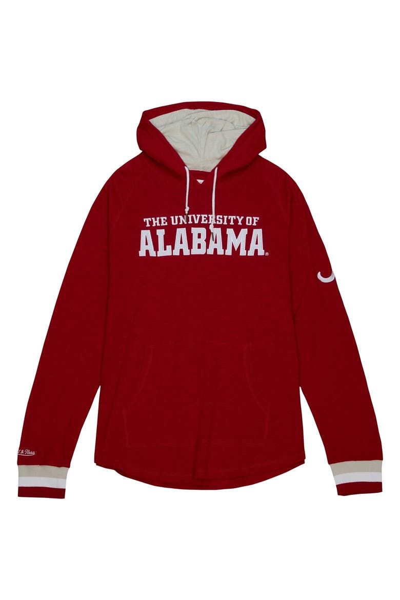 Men's Mitchell & Ness Crimson Alabama Crimson Tide Legendary Raglan Pullover Hoodie, Alternate, color, Crimson