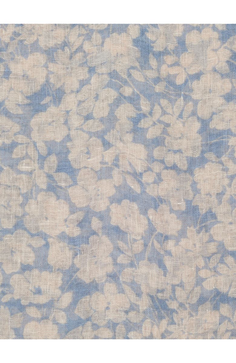 GERARD DAREL Dalia Floral Print Scarf, Alternate, color, Sky Blue