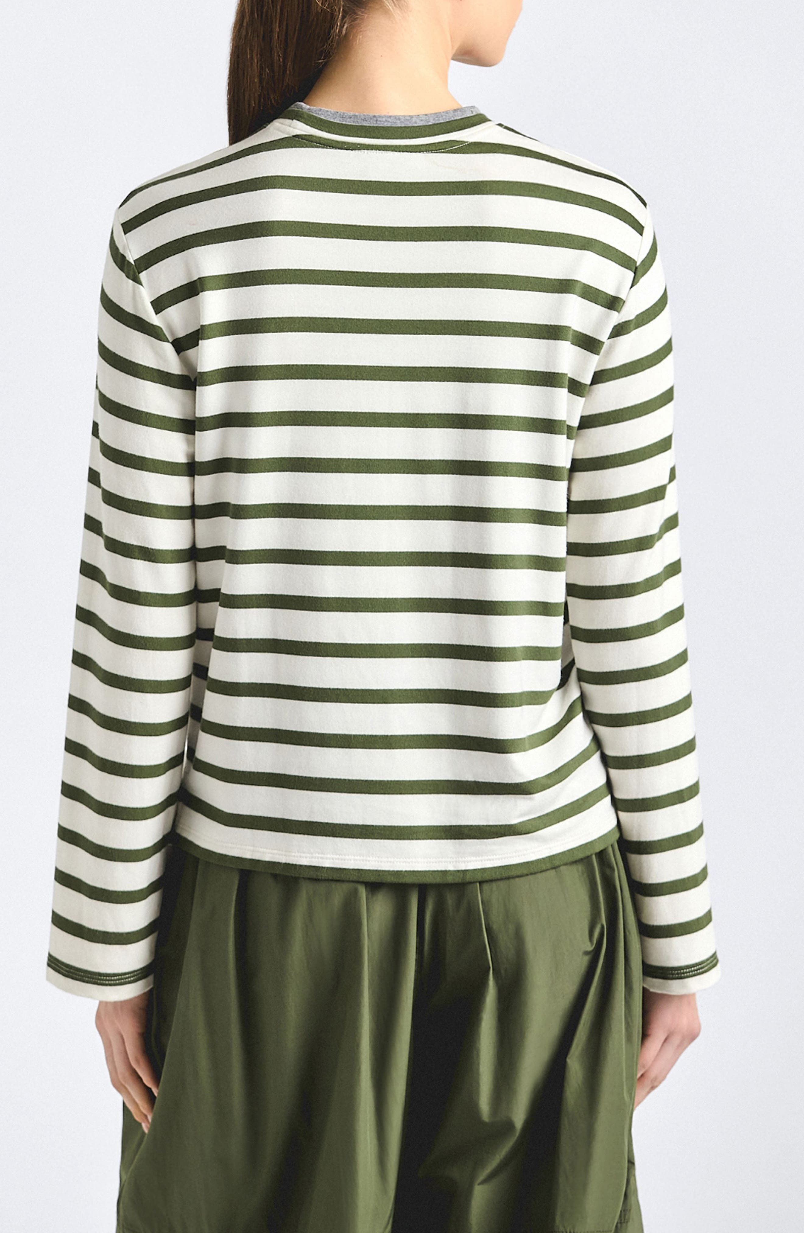 Myrtha Stripe Jersey Top - image 2