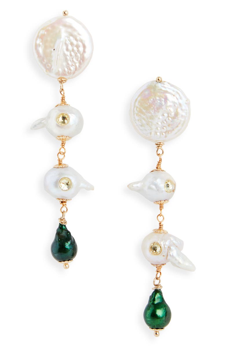 Isshi Mini Vertebrate Drop Earrings, Main, color,