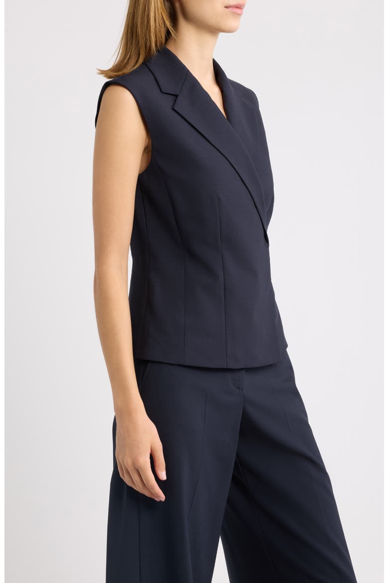 Hourglass Stretch Wool Vest, Alternate, color, DEEP NAVY - G8E