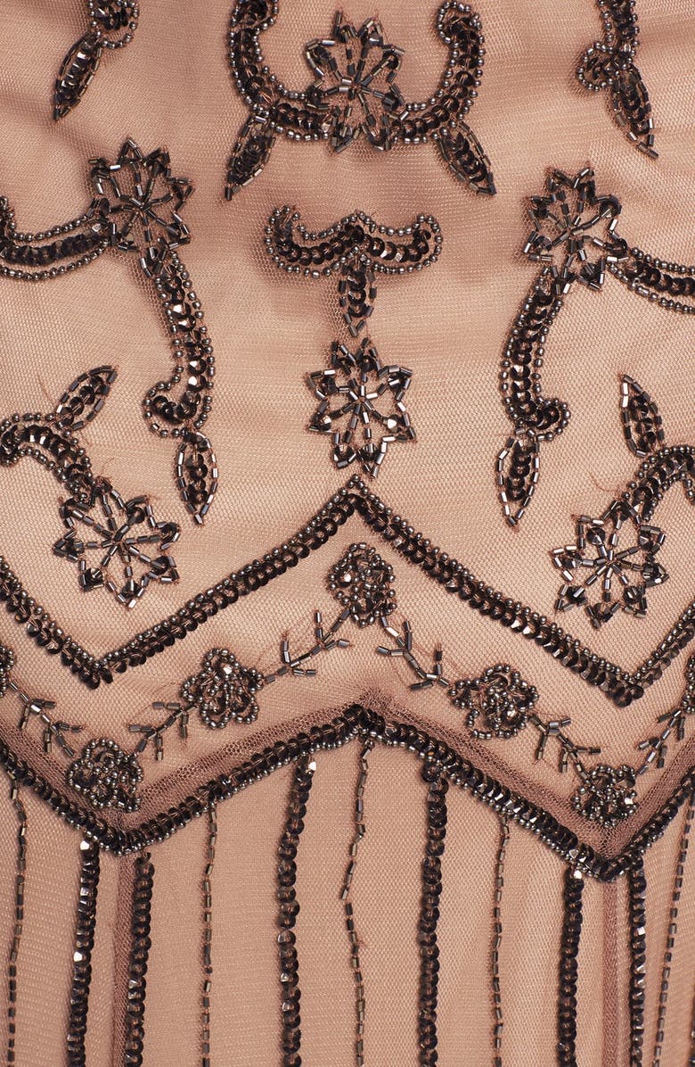 Pisarro Nights V-Neck Beaded Sequin Gown, Alternate, color, 