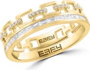 EFFY Set of 2 Diamond Band Stackable Rings