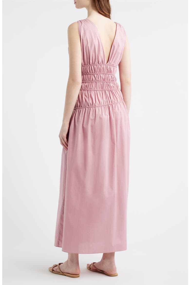 Saja Braid Detail Cotton Maxi Dress, Alternate, color, DUSK