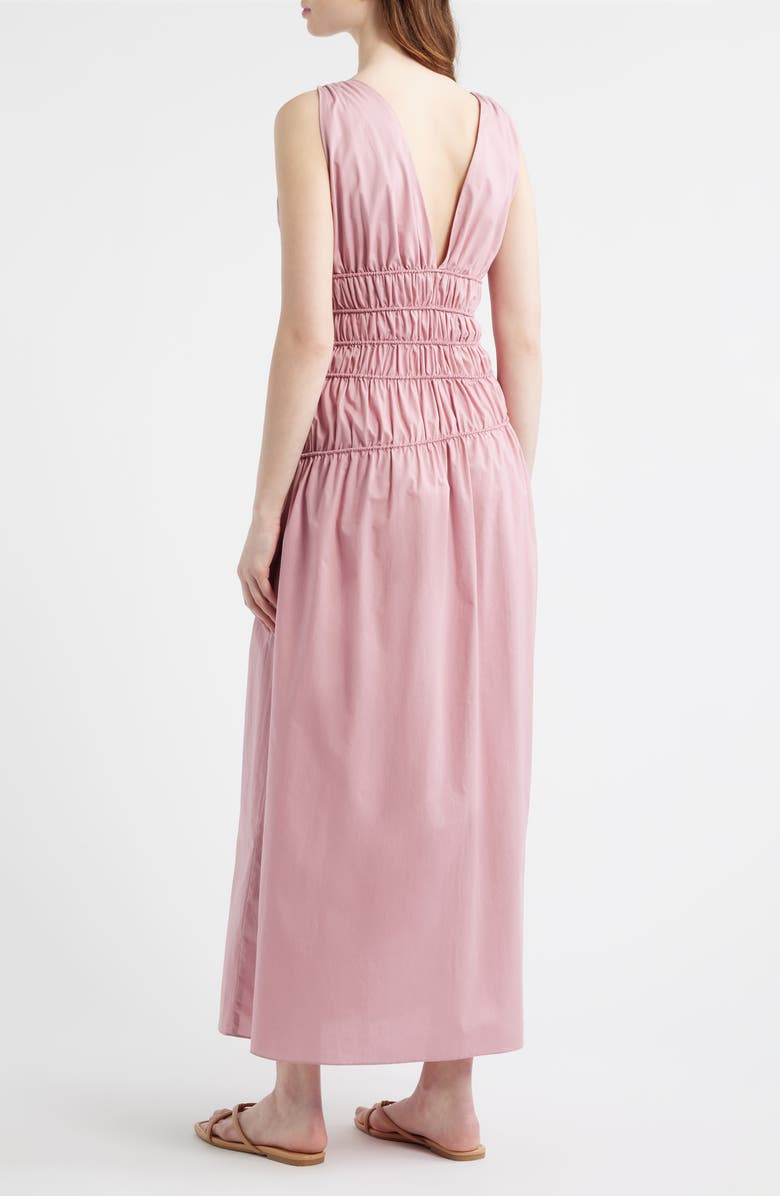 Faithfull the Brand Saja Braid Detail Cotton Maxi Dress, Alternate, color, Dusk