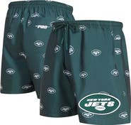 PRO STANDARD Men's Pro Standard Green New York Jets Allover Print Mini Logo Shorts