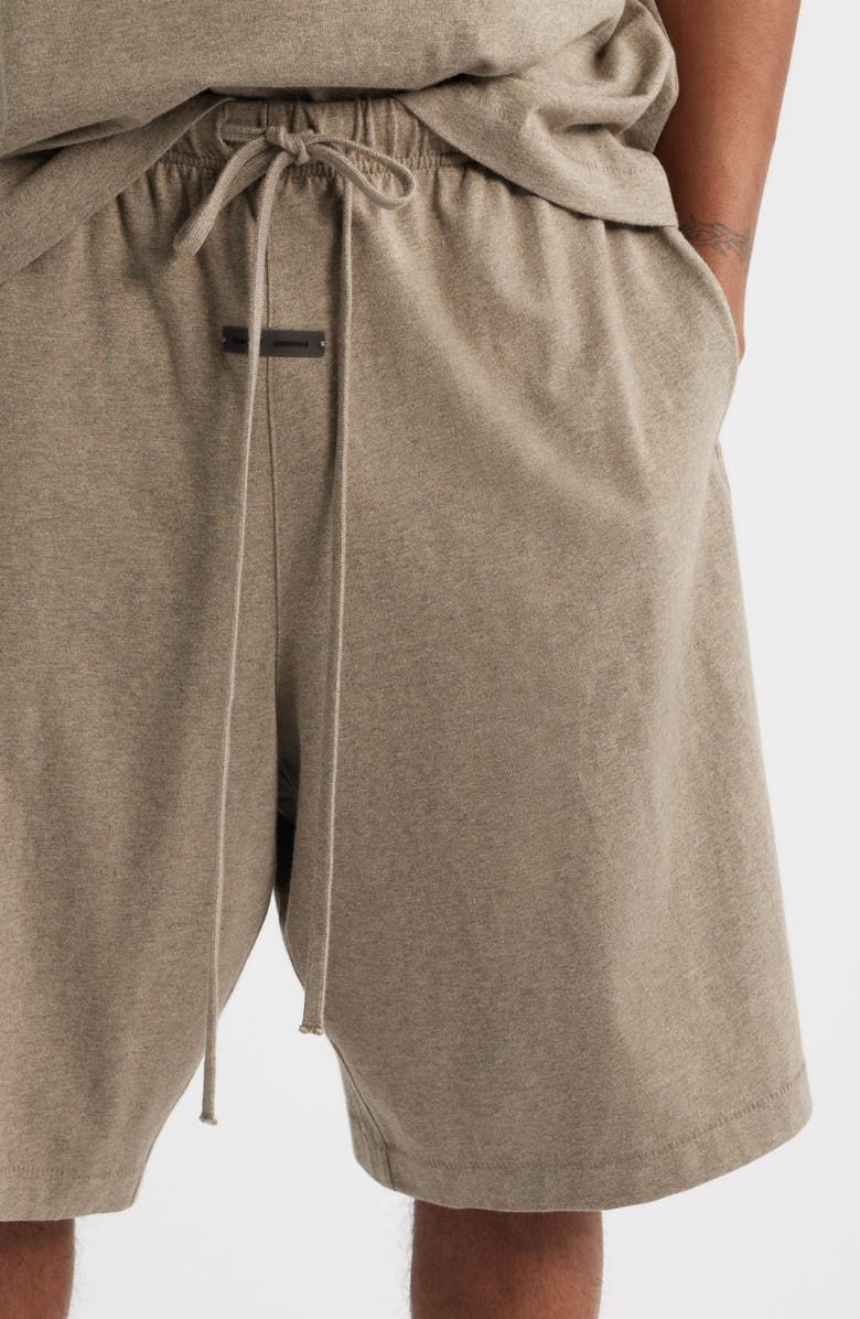 Fear of God Essentials Jersey Basketball Sweat Shorts, Alternate, color, Homestead Heather