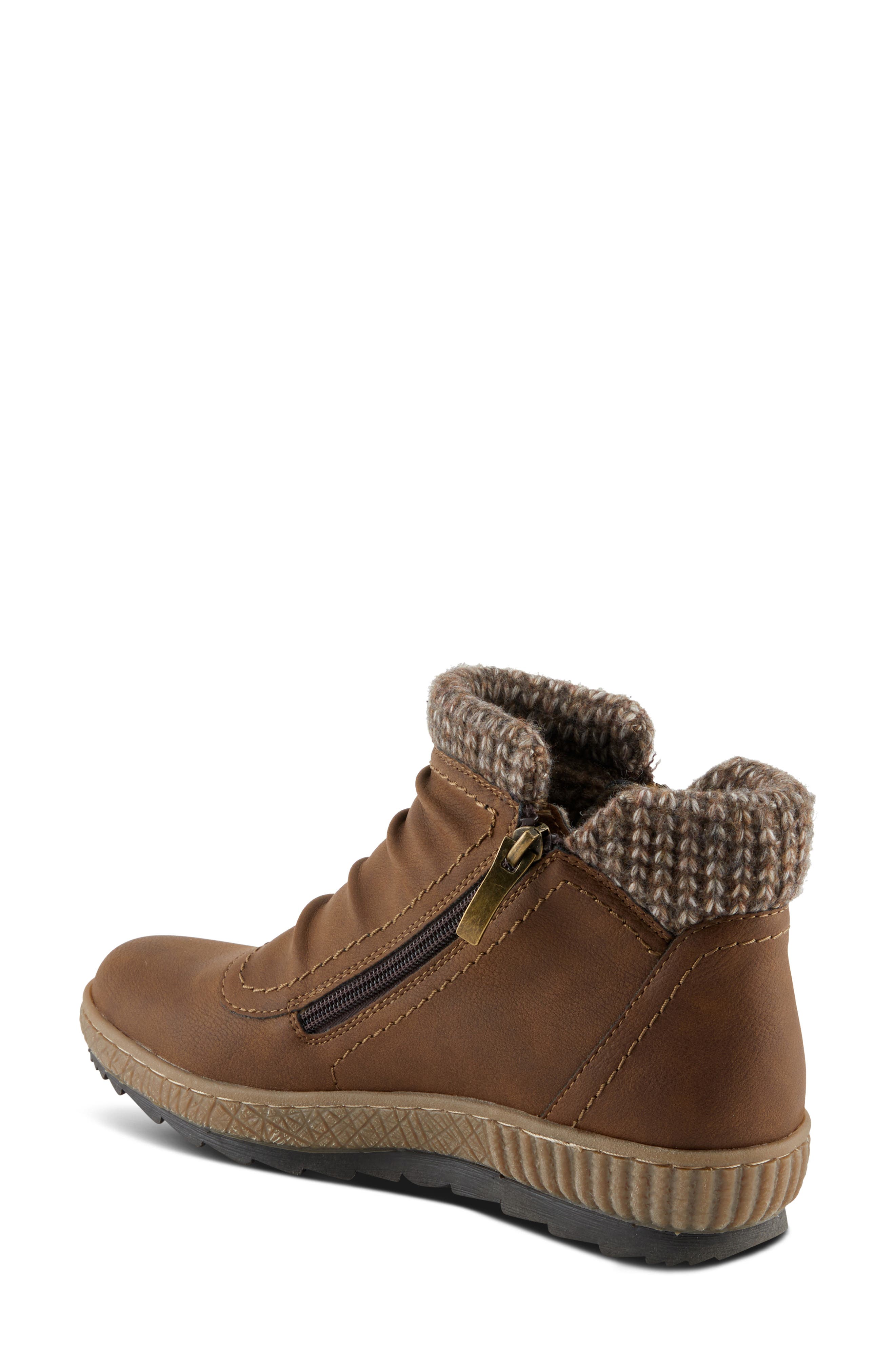 Cleora Water Resistant Bootie, Alternate, color, CHOCOLATE BROWN
