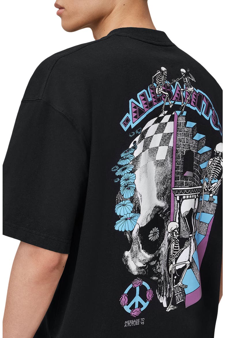Reincarnate Cotton Graphic T-shirt, Alternate, color, WASHED BLACK