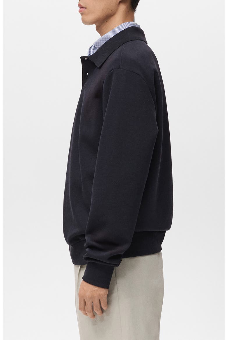 Regular Fit Polo Sweatshirt, Alternate, color, NAVY