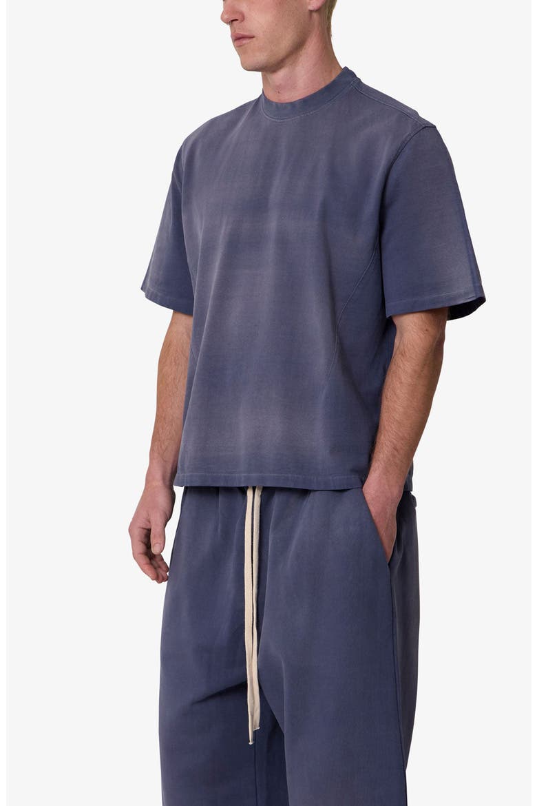 Dart Washed Cotton T-Shirt, Alternate, color, WASHED NAVY