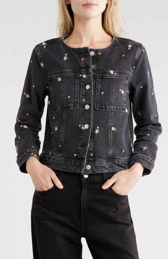 Rails Lido Floral Embroidered Denim Jacket