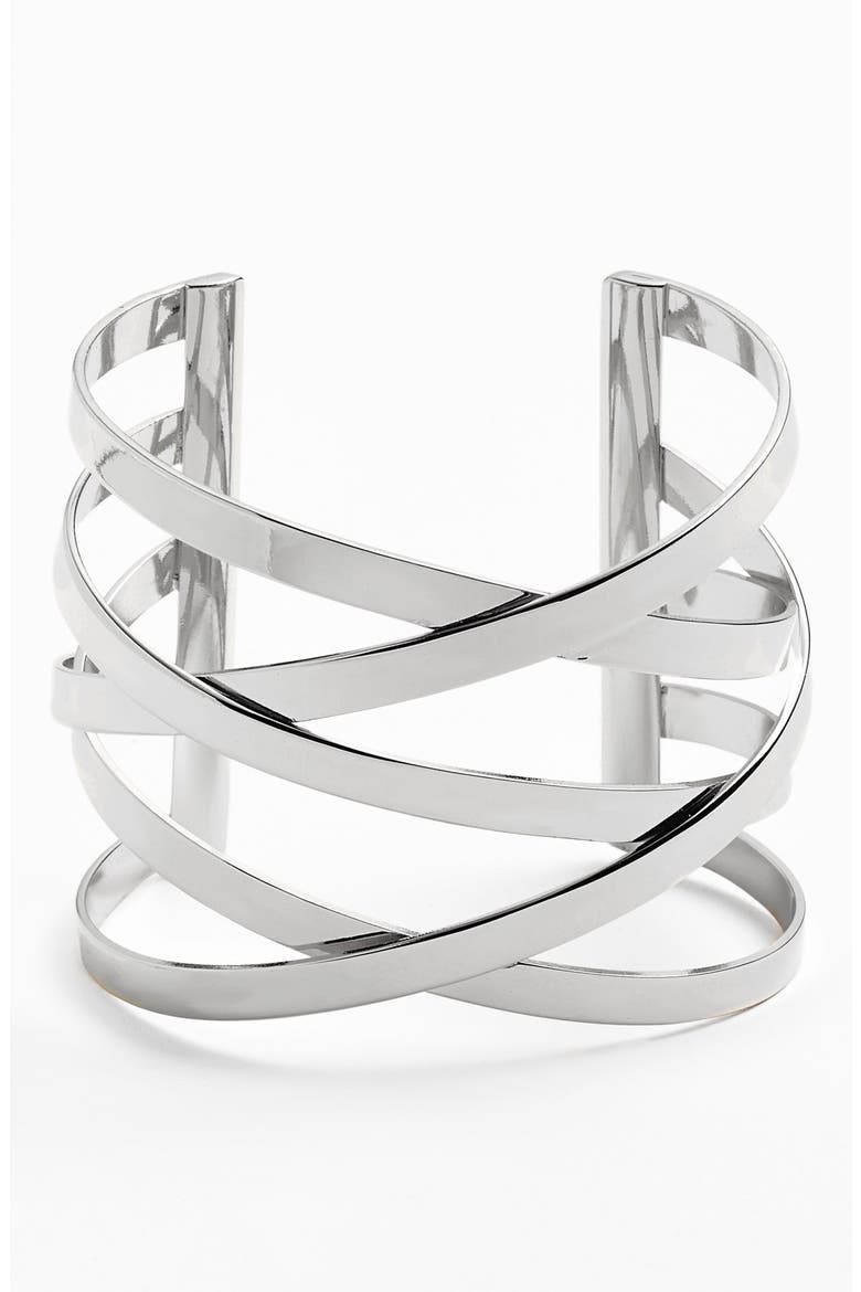 Wide Cuff, Main, color, SILVER