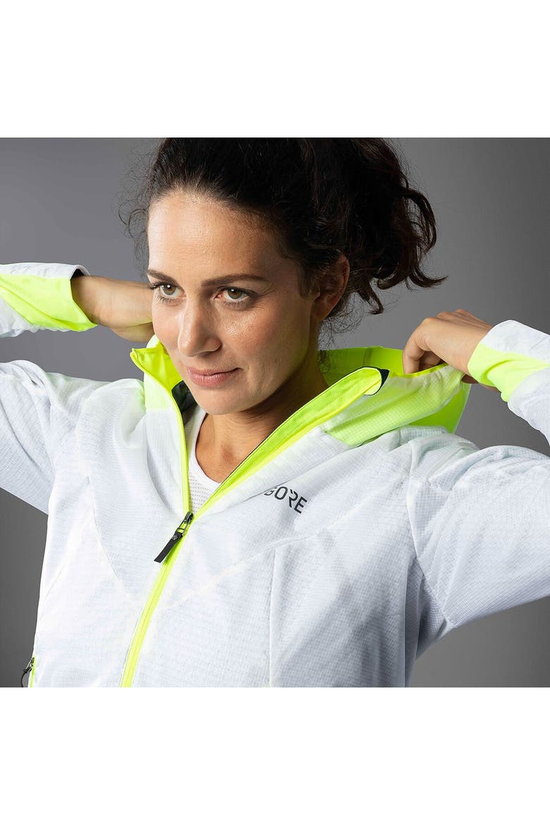 R5 Windstopper Insulated Jacket - Women's, Alternate, color, White/Neon Yellow