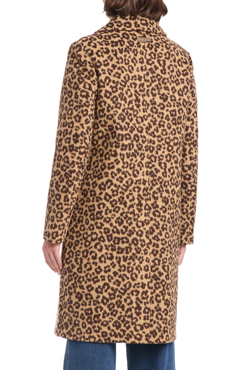 Vince Camuto Leopard Print Coat, Alternate, color, Leopard