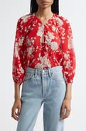 L'AGENCE Teagan Puff Sleeve Top
