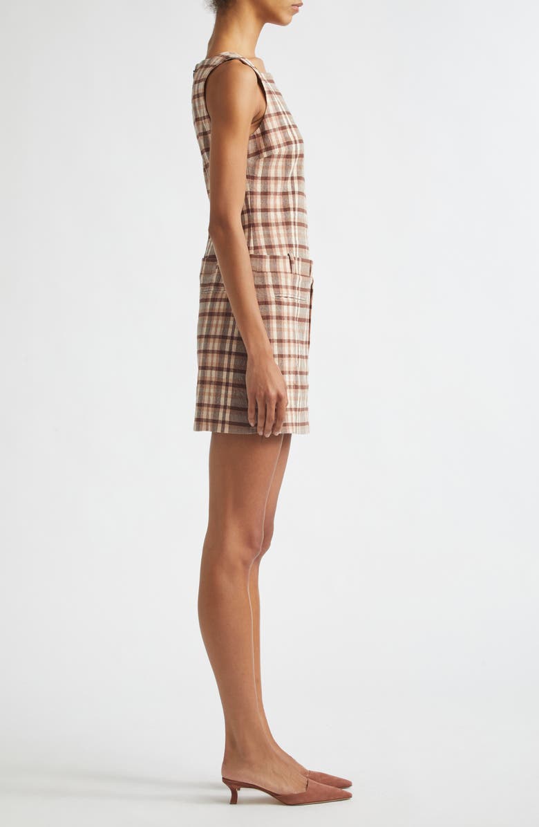 STAUD Shea Shift Dress, Alternate, color, Tuscany Plaid